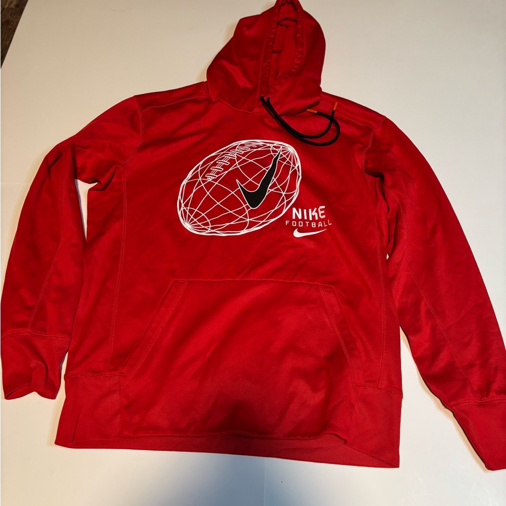 Nike Red Football Hoodie
